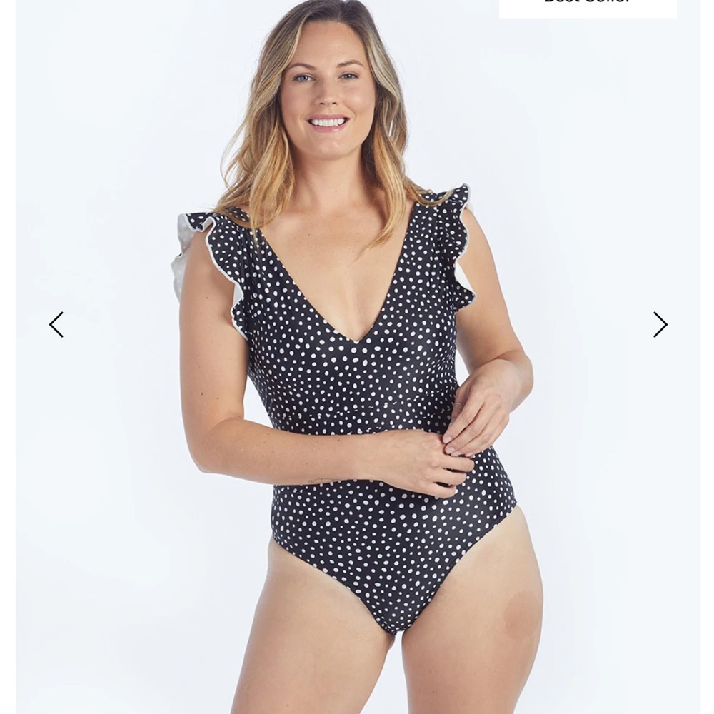 Summersalt Ruffle Backflip Polka Dot One Piece